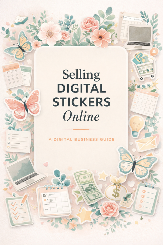 Digital Sticker Sales Secrets The Proven Step-by-Step System to Create, Design & Sell Profitable Digital Stickers Online